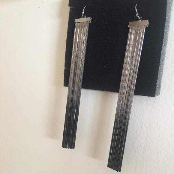 Party extra long earrings - Picture 2 of 2